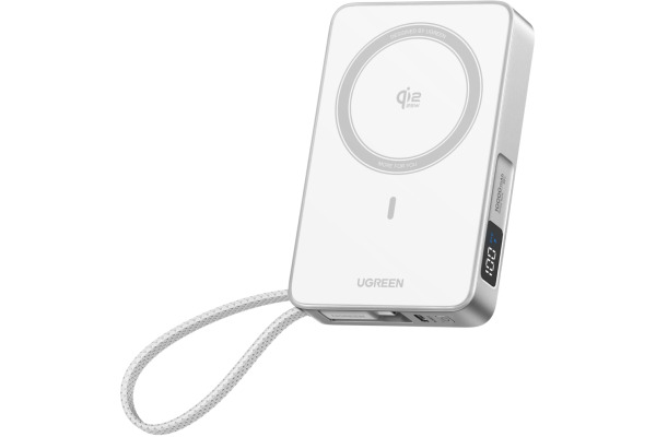 UGREEN Magnetic PB 10000mAh 95027B Wireless, Qi2.2 25W, White